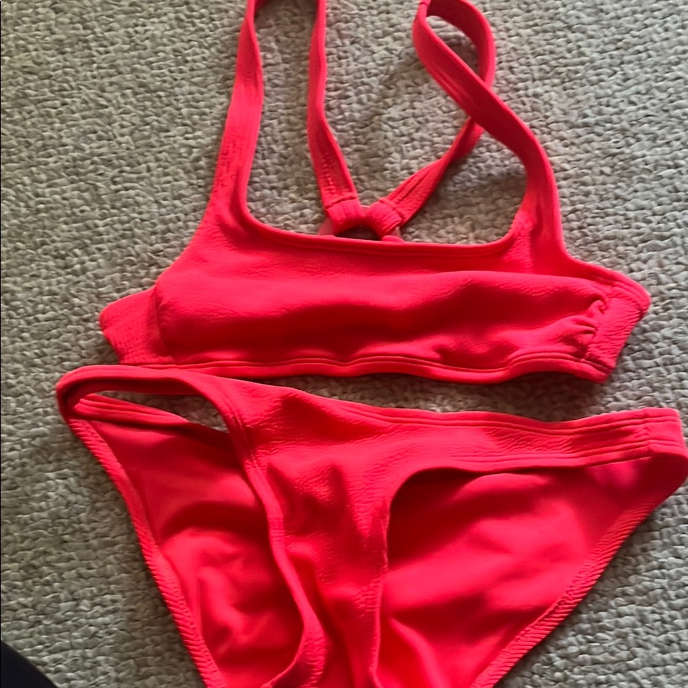 Vibrant Red Bikini Set